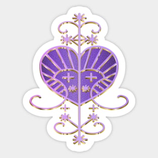 Erzulie Voodoo Veve - Lavender Sticker